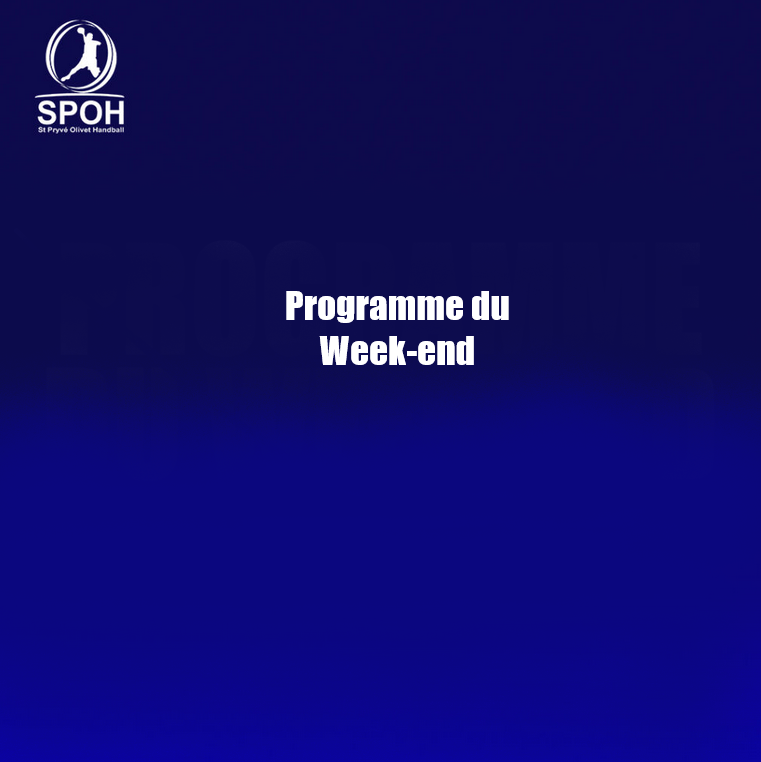 programme weekend